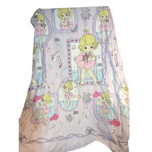 Vintage Precious Moments Ballerina Twin Comforter W/ Ruffle Edge